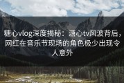 糖心vlog深度揭秘：溏心tv风波背后，网红在音乐节现场的角色极少出现令人意外