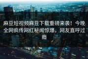 麻豆短视频麻豆下载重磅来袭！今晚全网疯传网红秘闻惊爆，网友直呼过瘾